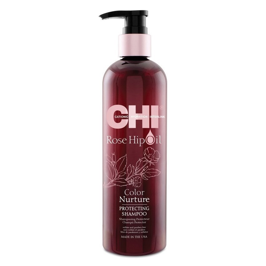 CHI ROSE HIP OIL COLOR SHAMPOO 340 ml