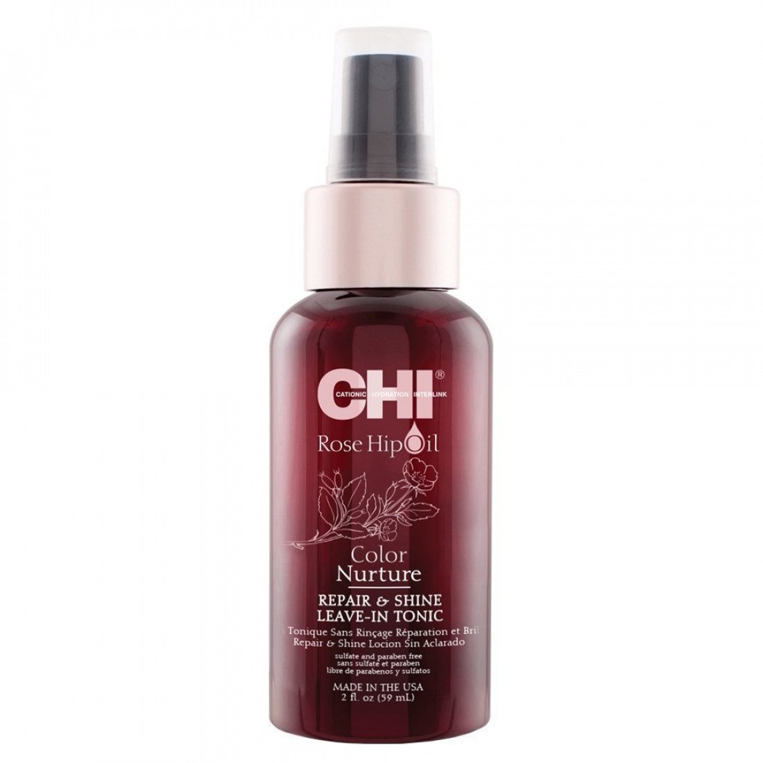 CHI ROSE HIP OIL REPAIR & SHINE LEAVE-IN TONIC 59 ml