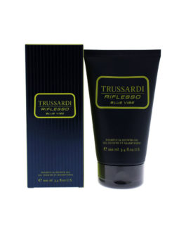 TRUSSARDI RIFLESSO BLUE VIBE SHAMPOO & SHOWER GEL 100ml