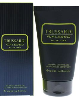 TRUSSARDI RIFLESSO BLUE VIBE SHAMPOO & SHOWER GEL 100ml