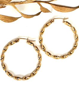 Auskari “Twisted Hoops”