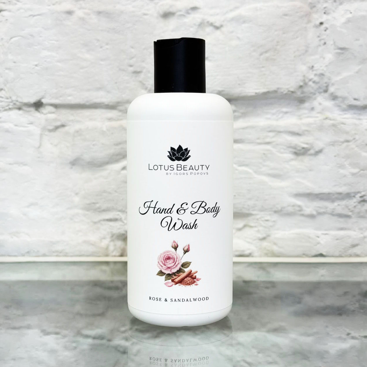 Lotus Beauty Hands and Body wash "Rose and Sandal Wood"