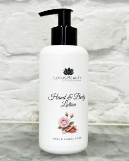 Lotus Beauty Hands and Body lotion “Rose and Sandal wood”