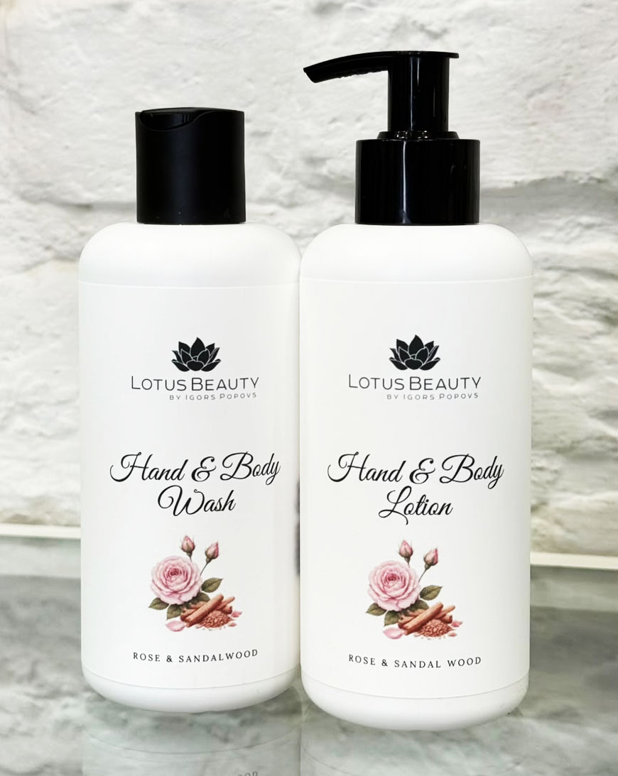 Lotus Beauty Hands and Body lotion "Rose and Sandal wood" - Image 2